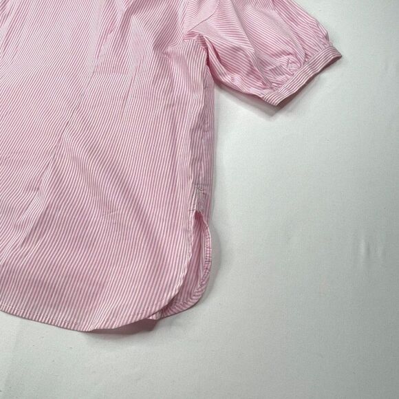 Eloquii Pink Striped Blouse  - Picture 6 of 8
